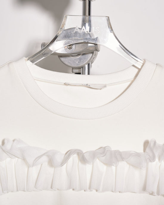 aalis ALISA cold shoulder sweater (White)
