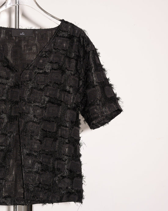 aalis LUKE textured fabric shirt jacket (Black)