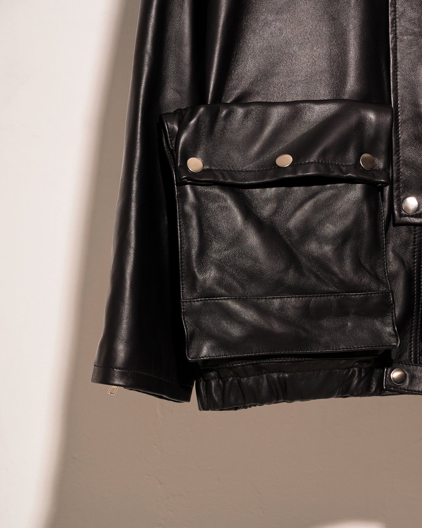 (Pre-order) aalis BROOK pocket leather jacket (6 colours)