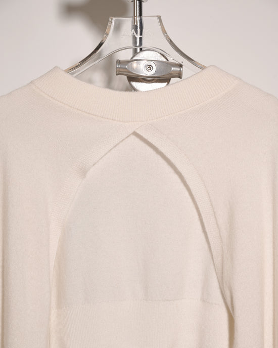aalis MARTHA cropped knit sleeve sweater (Ivory)