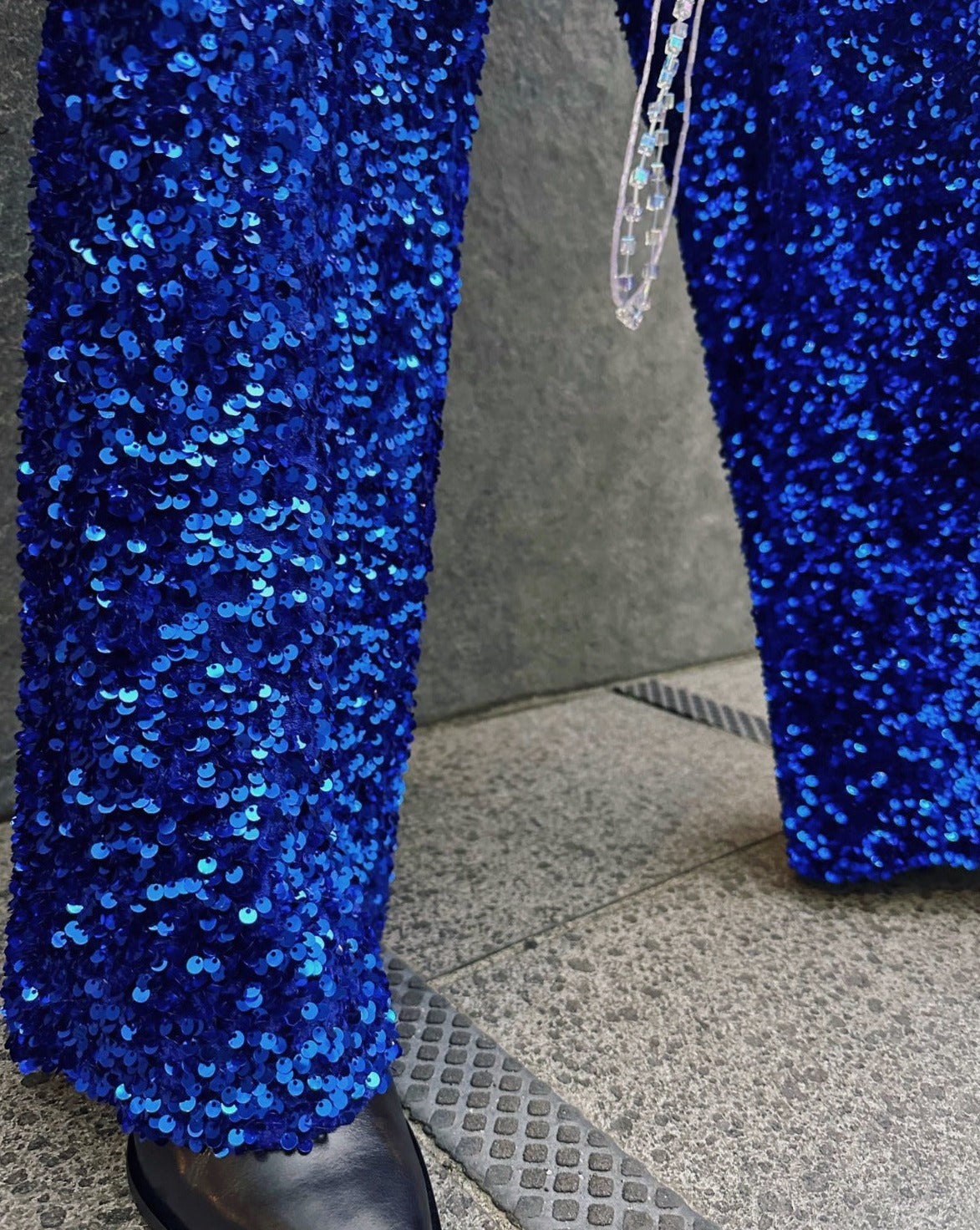 aalis CRISANTA sequins pants (Blue)
