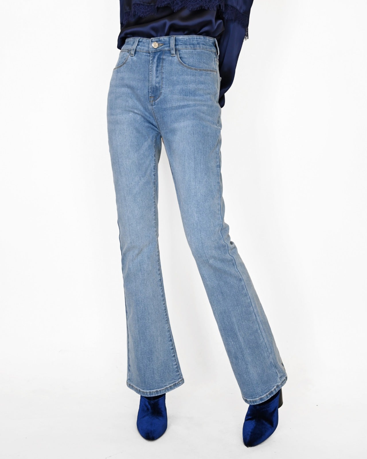 aalis OAK flare denim jeans (Light denim)