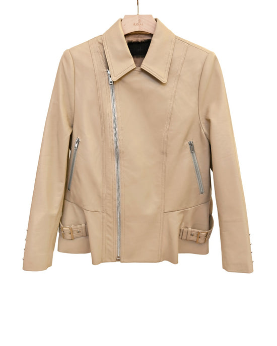 (New Style Pre-order) aalis YEN loose fit right shoulder biker jacket (6 colours - Regular size)