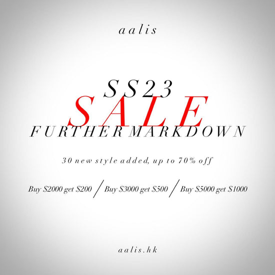 SS23 SALE - FURTHER MARKEDOWN