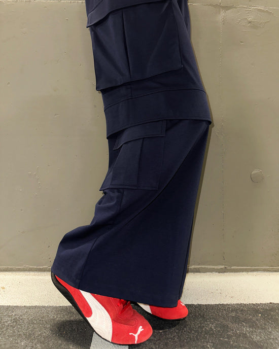 aalis RIKO 4 pockets wide legs pants (Navy)