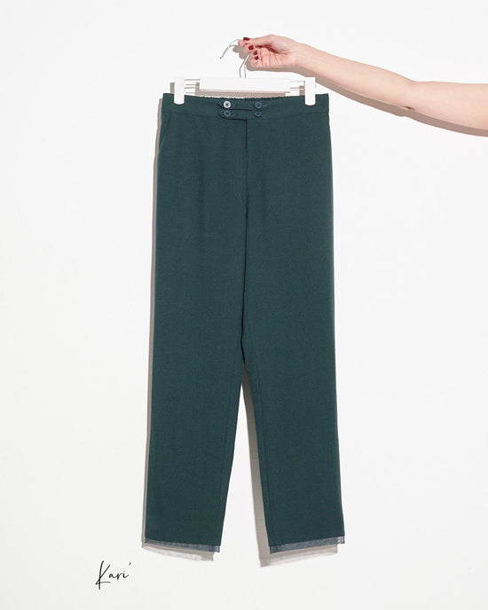 aalis KARI mesh edge pants (Green)