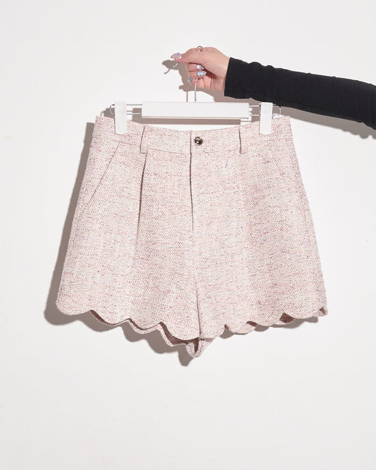 aalis MAVE scallop hem shorts (Pink mix)