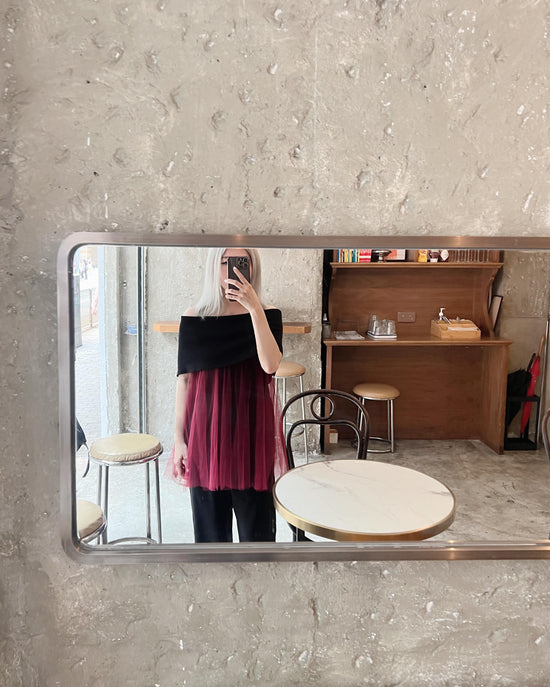 aalis RIN mesh skirt with lining shorts (Burgundy)