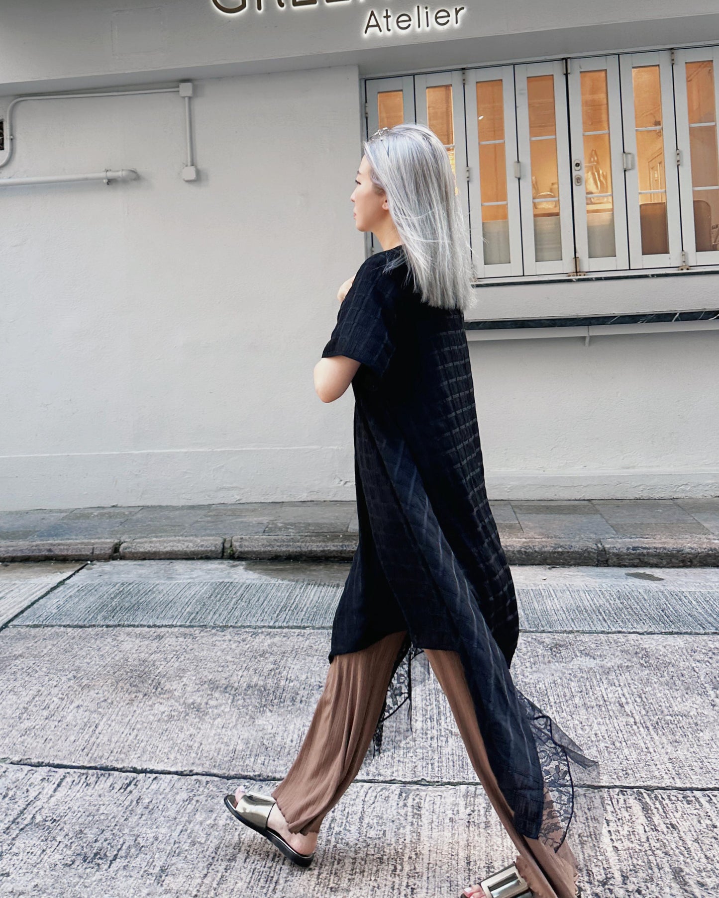 aalis DENIA SS25 ruffle hem pants (Camel)