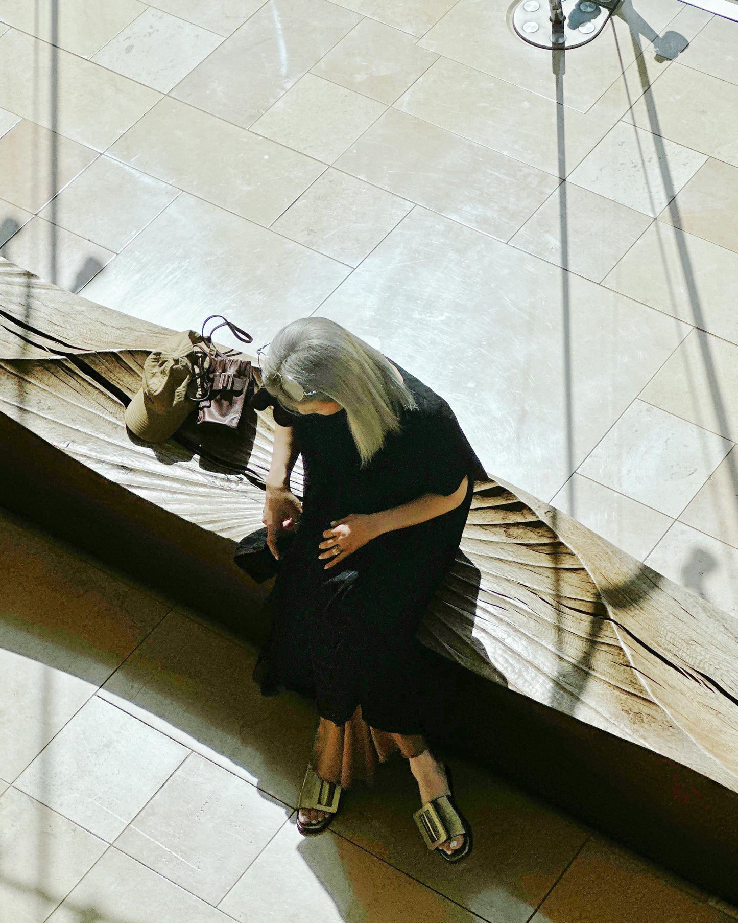 aalis BIJOO Side lace mesh ruffle detail scoop neck dress (Black)