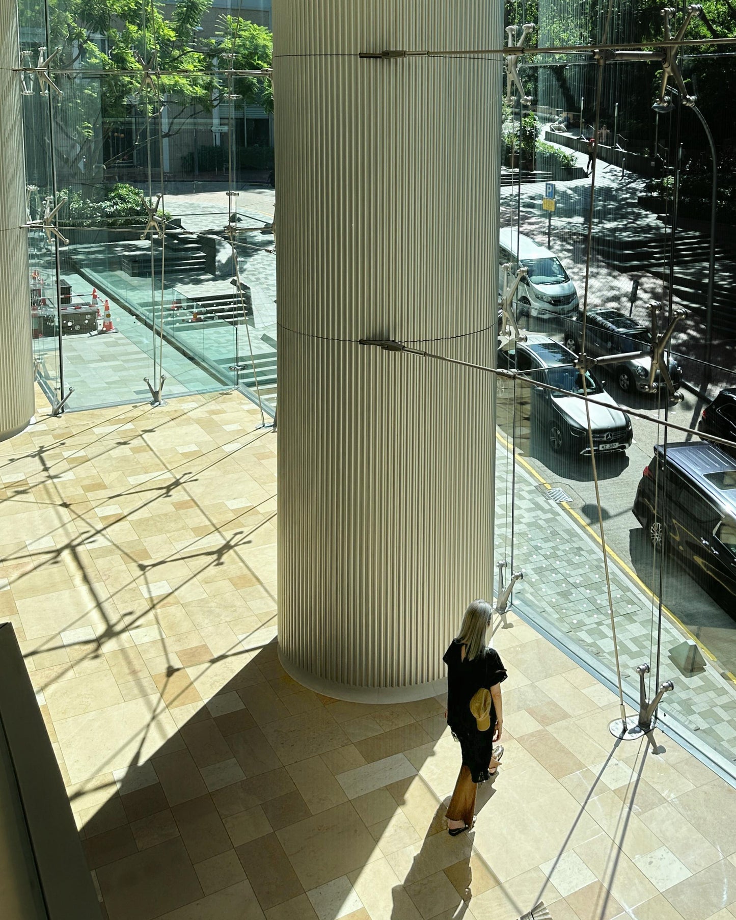 aalis BIJOO Side lace mesh ruffle detail scoop neck dress (Black)