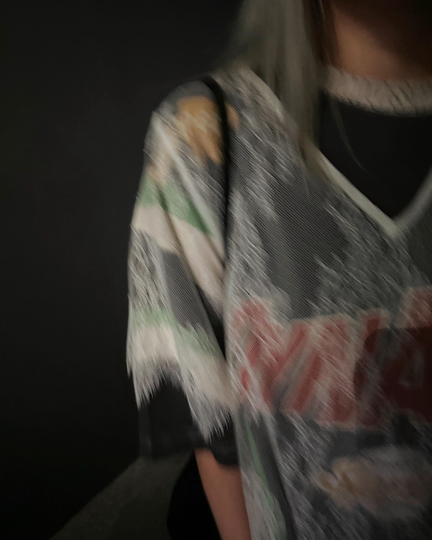 aalis AALIS 15 V neck lace tee (White)