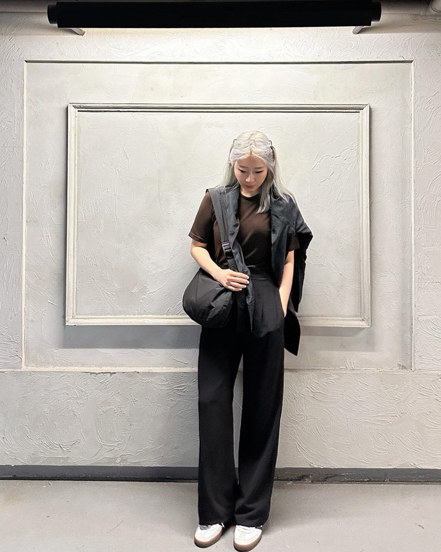 aalis HARU fitted s/s cotton top (Brown)