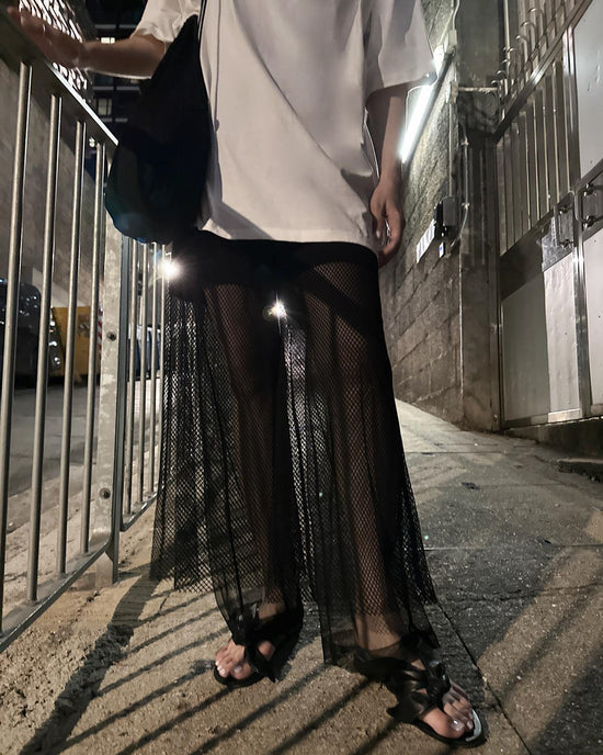 aalis ANI 3 layers netting mesh pants (Black)