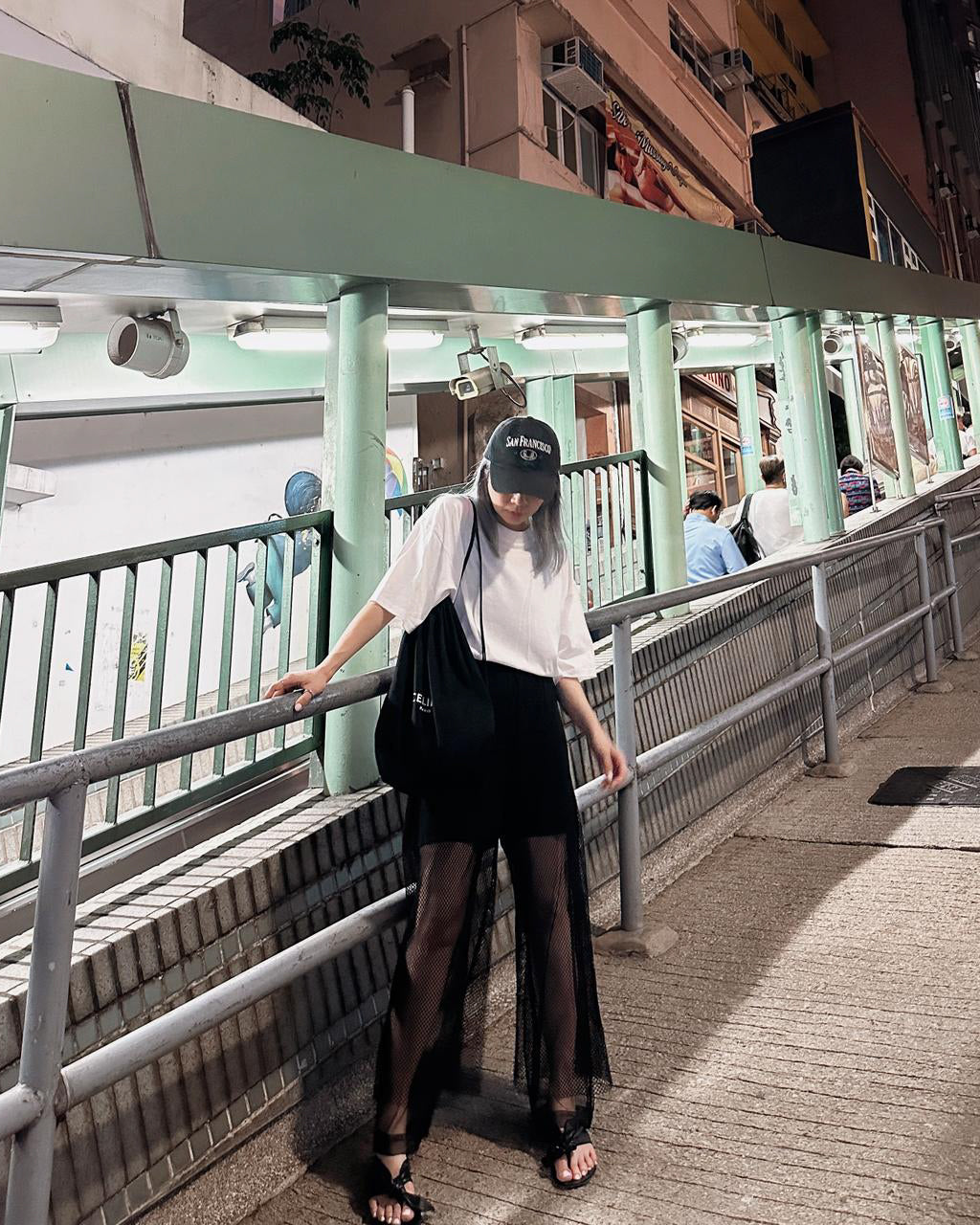 aalis ANI 3 layers netting mesh pants (Black)