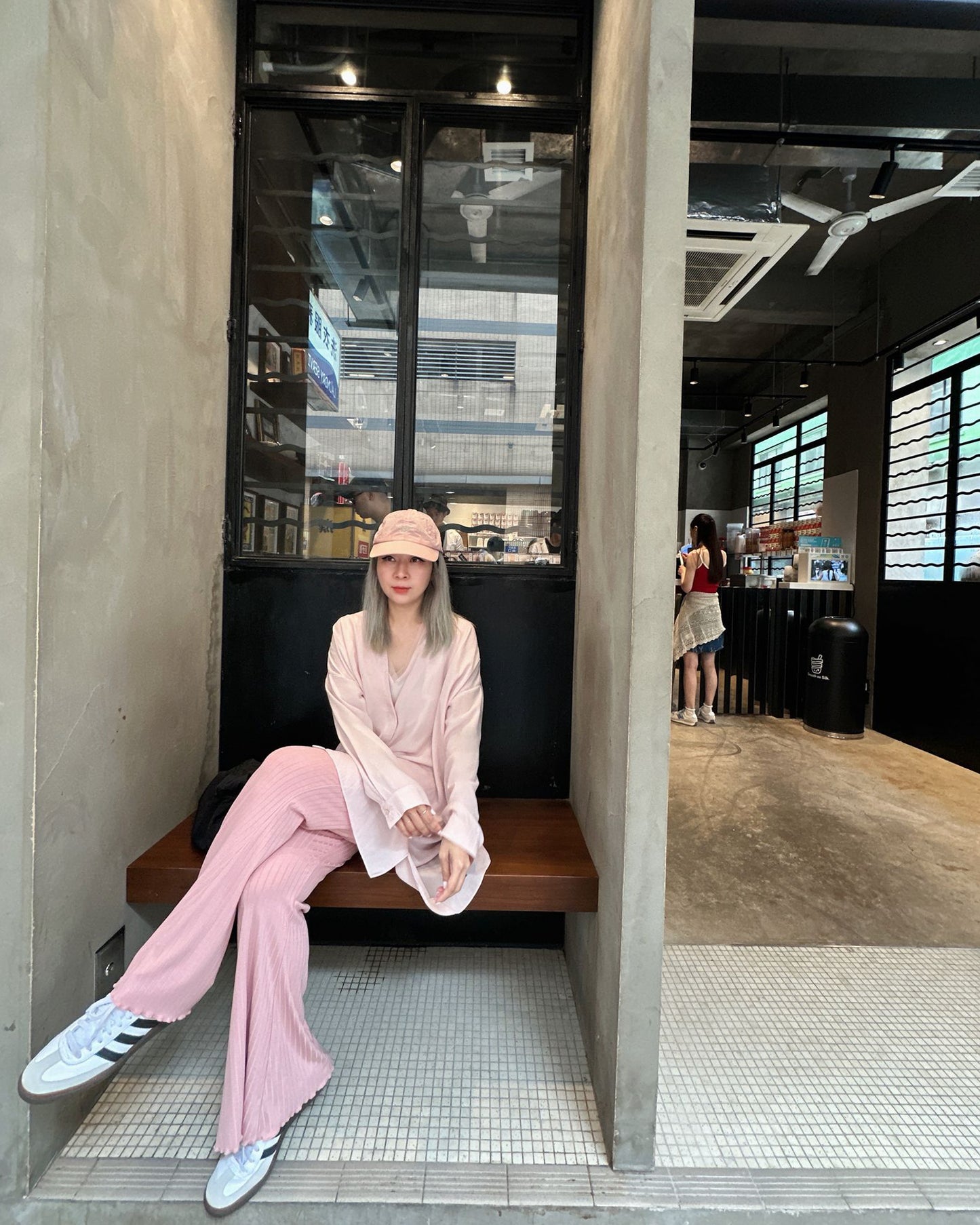 aalis DENIA SS25 ruffle hem pants (Pink)