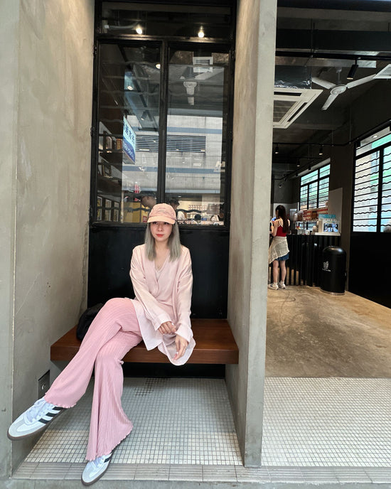 aalis DENIA SS25 ruffle hem pants (Pink)