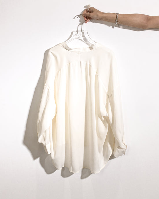 aalis BIRDY loose collar shirt (Ecru)