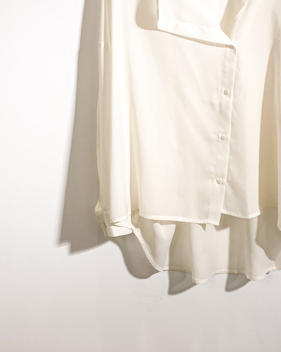 aalis BIRDY loose collar shirt (Ecru)