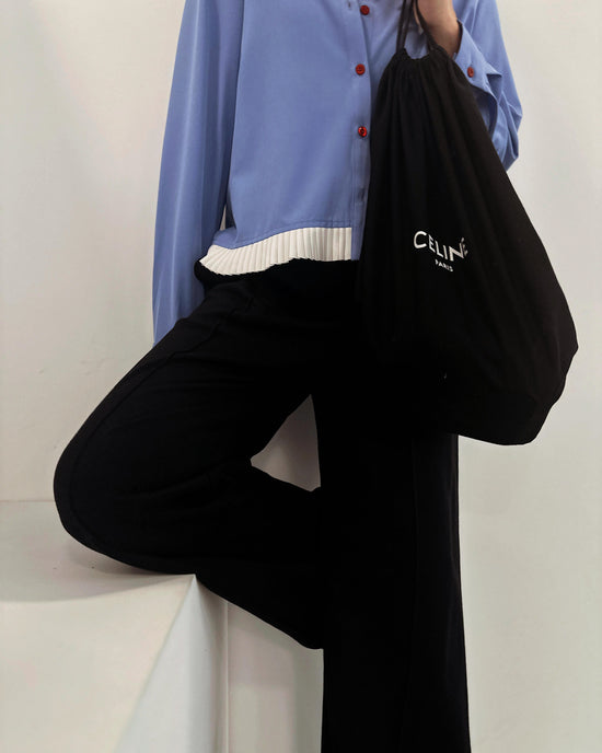 aalis PIEN pleated hem shirt (Blue)