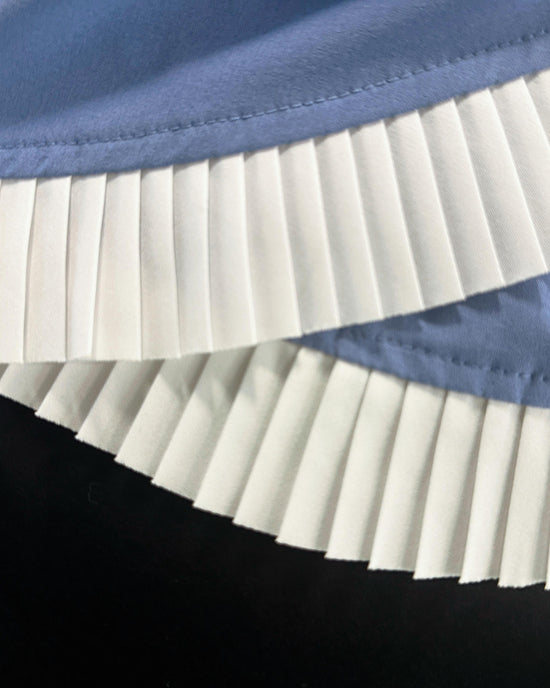 aalis PIEN pleated hem shirt (Blue)