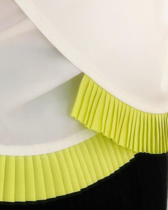 aalis PIEN pleated hem shirt (White)