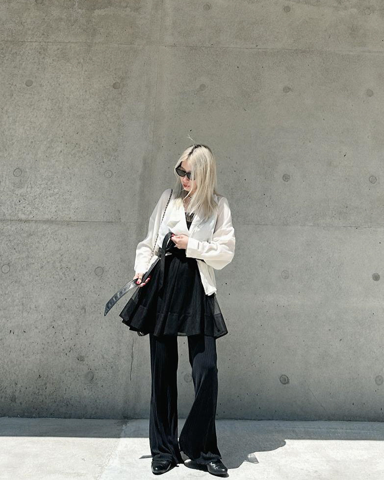 aalis BIRDY loose collar shirt (Ecru)