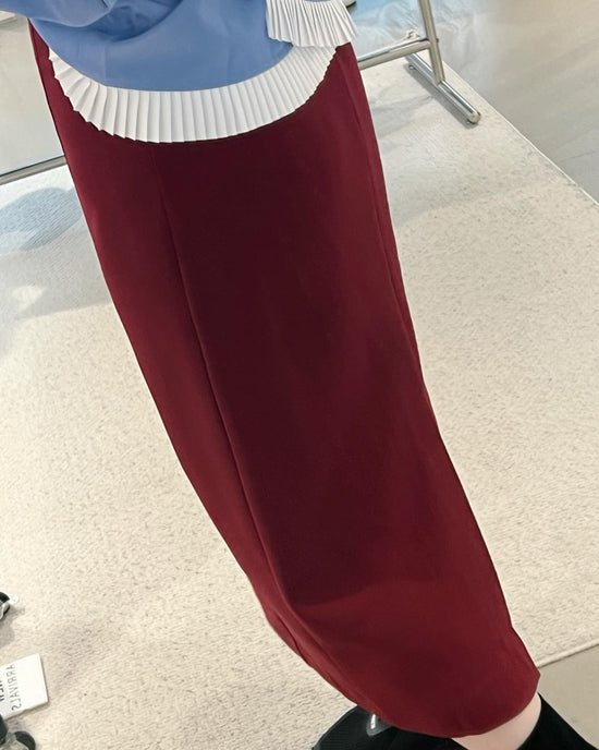 aalis JIN pencil skirt (Burgundy)