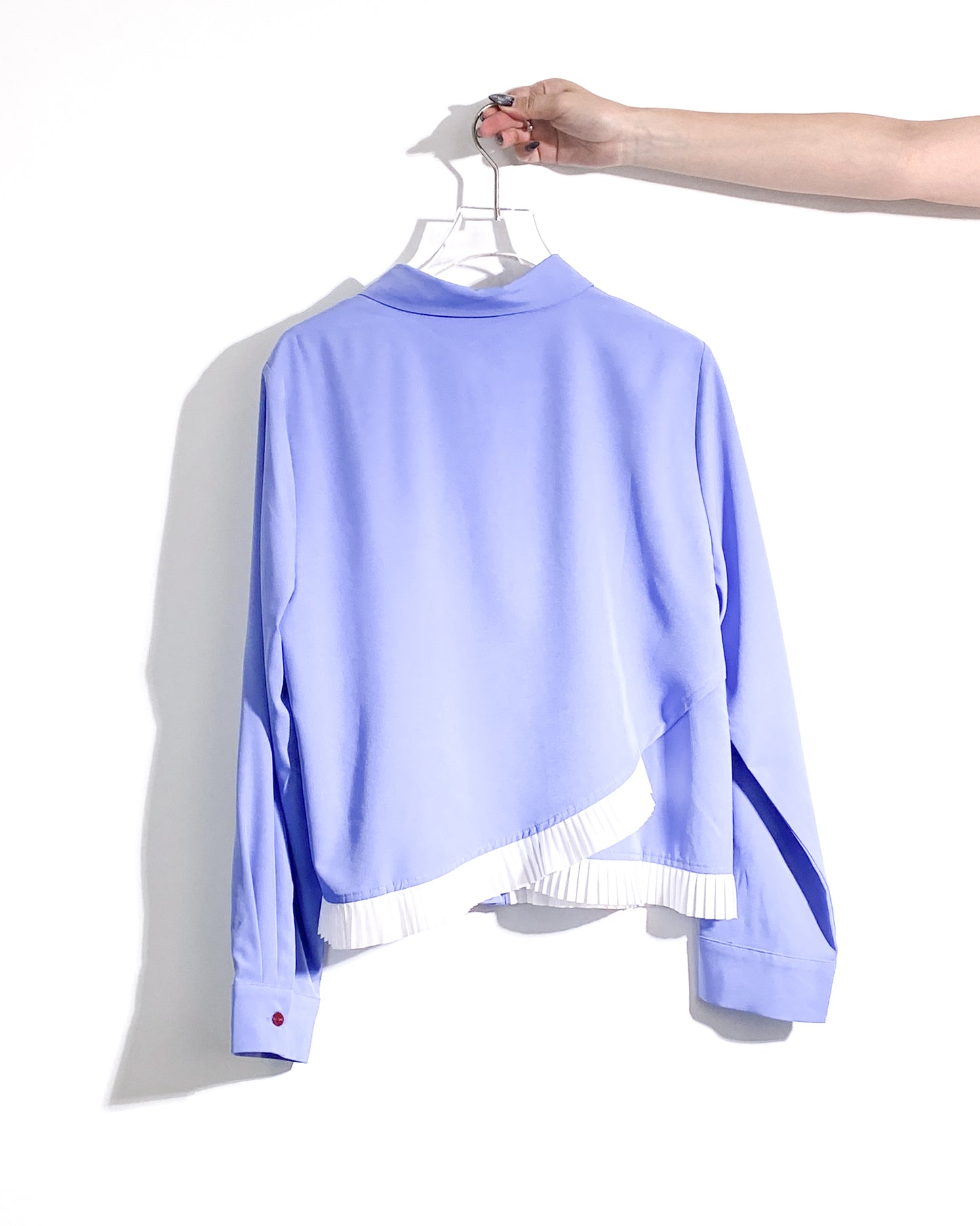 aalis PIEN pleated hem shirt (Blue)