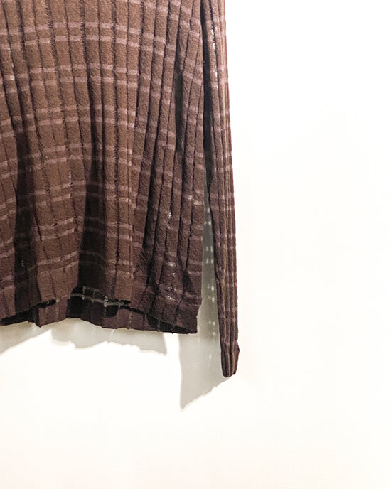 aalis NONA distressed loose fit knitwear (Brown)