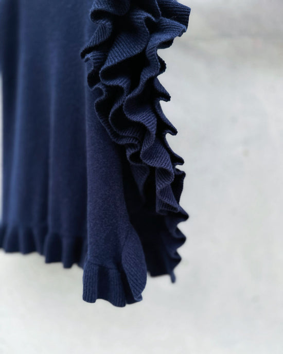 aalis LUCIE FW25 cashmere scarf (Dark blue)