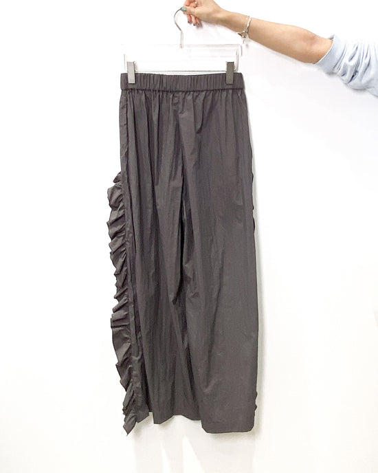 aalis TEIF two side ruffle details pants (Charcoal)