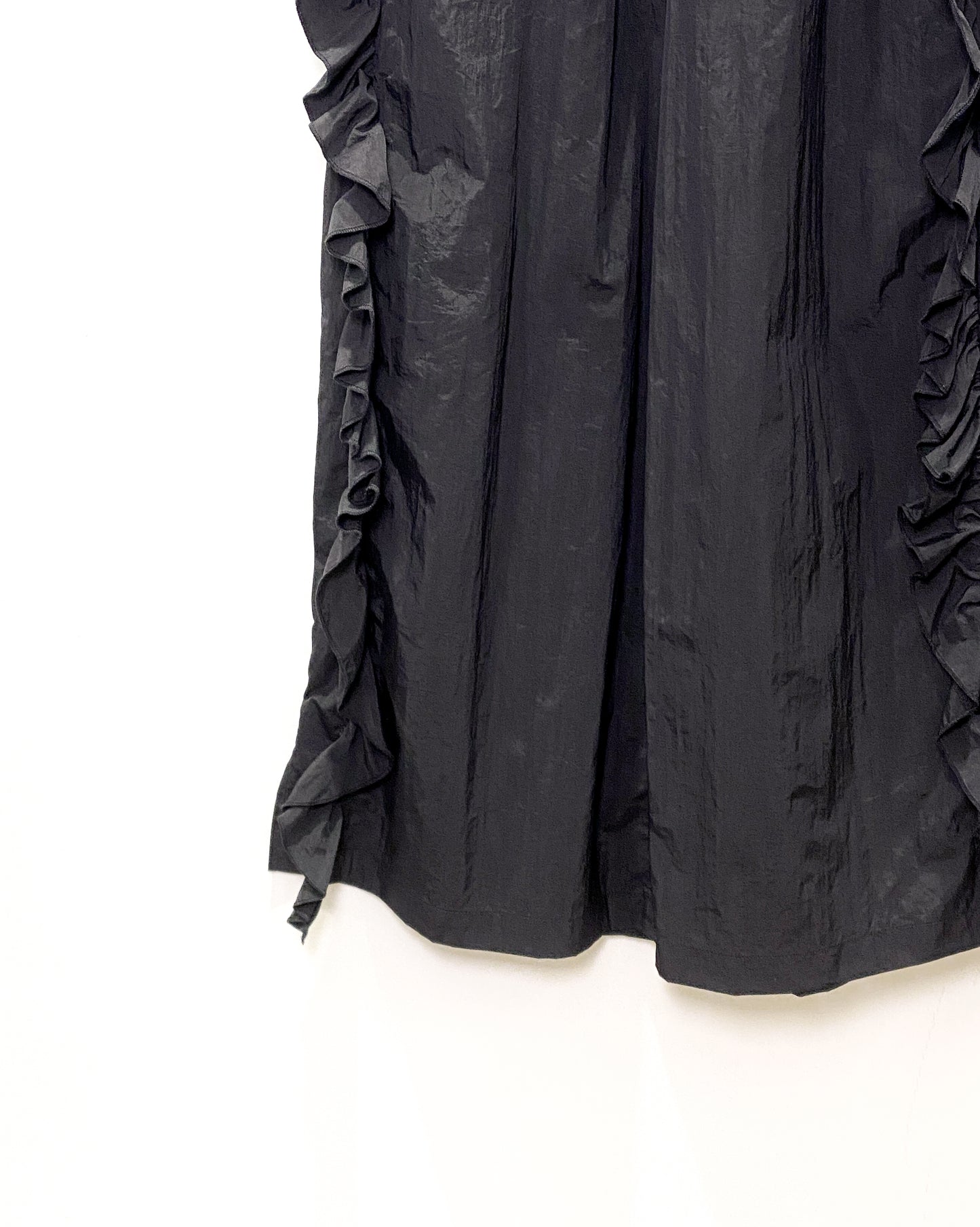 aalis TEIF two side ruffle details pants (Black)