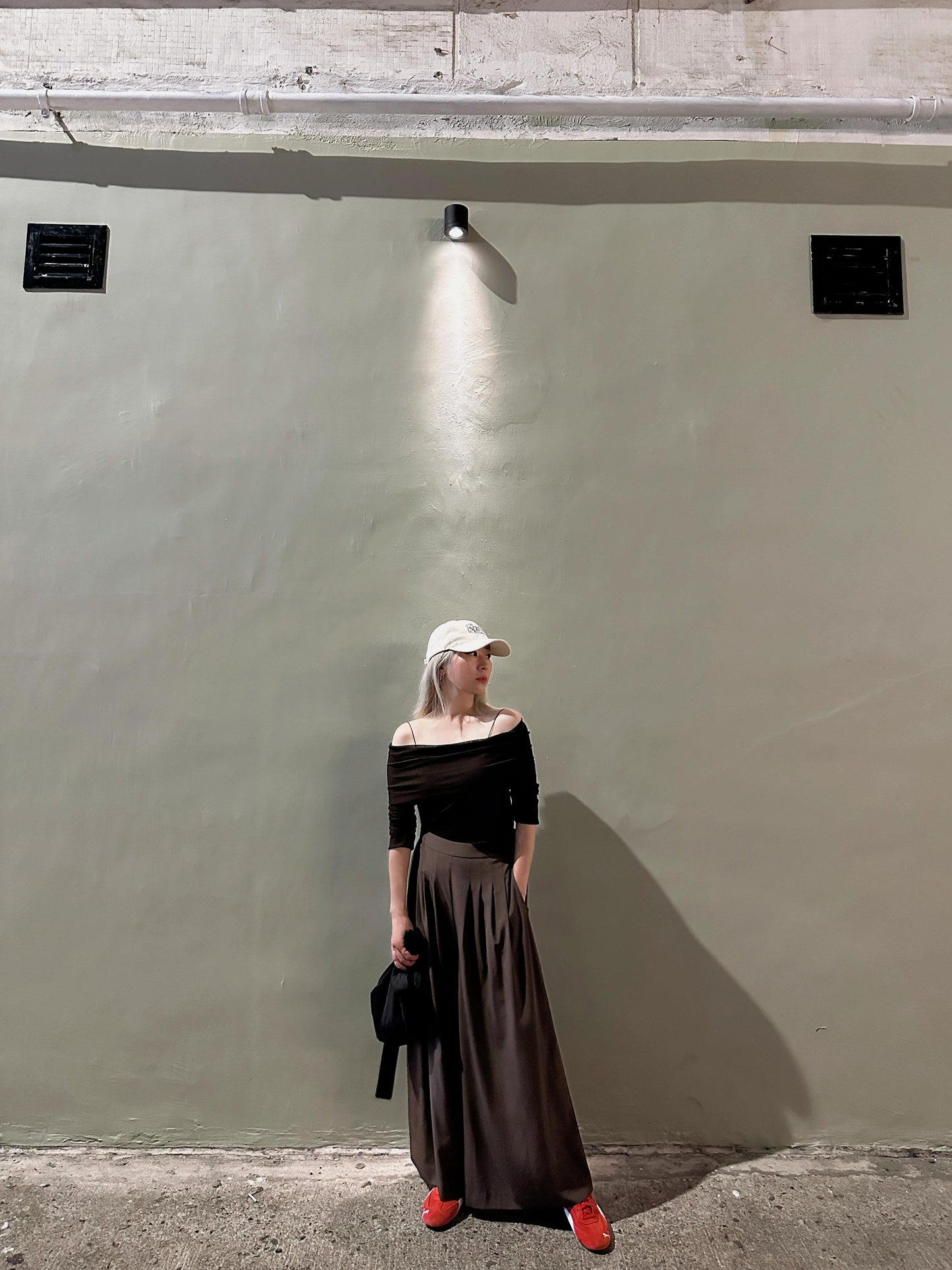 aalis ADDIE FW25 wide leg pants (Brown)