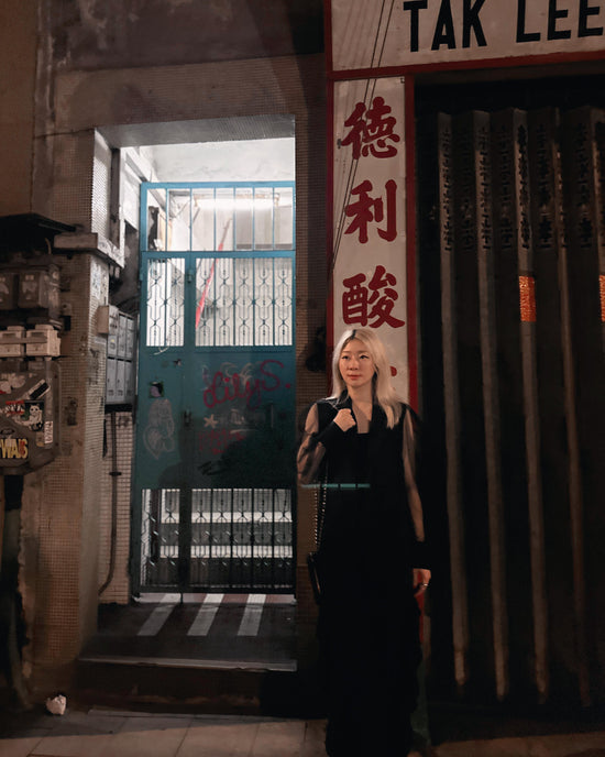 aalis WAWA mesh sleeves blazer (Black)