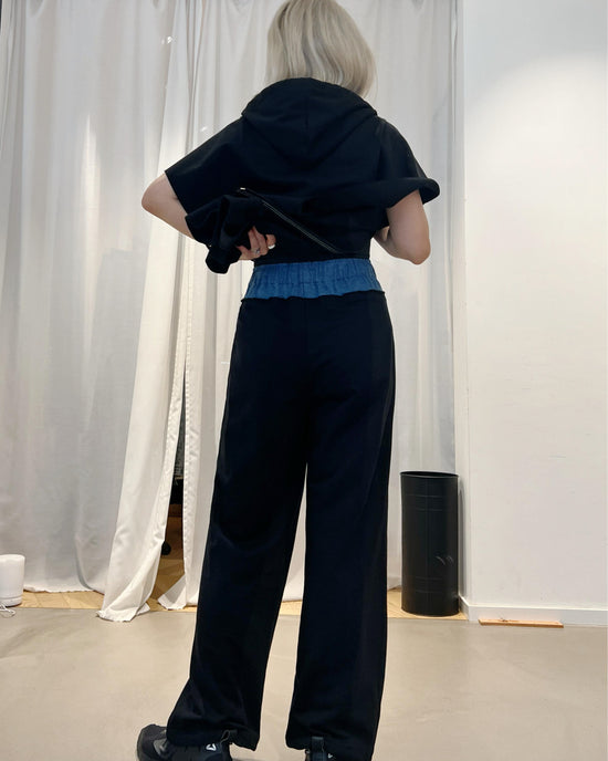aalis SAINT denim waist track pants (Blue denim)