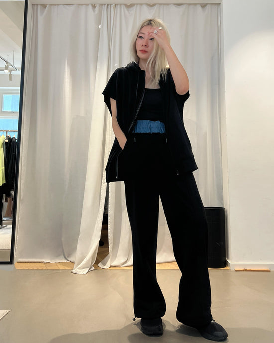 aalis SAINT denim waist track pants (Blue denim)