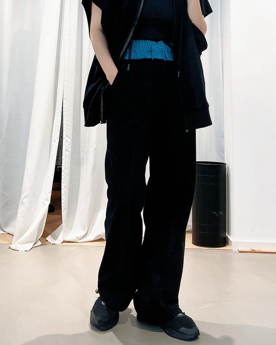 aalis SAINT denim waist track pants (Blue denim)