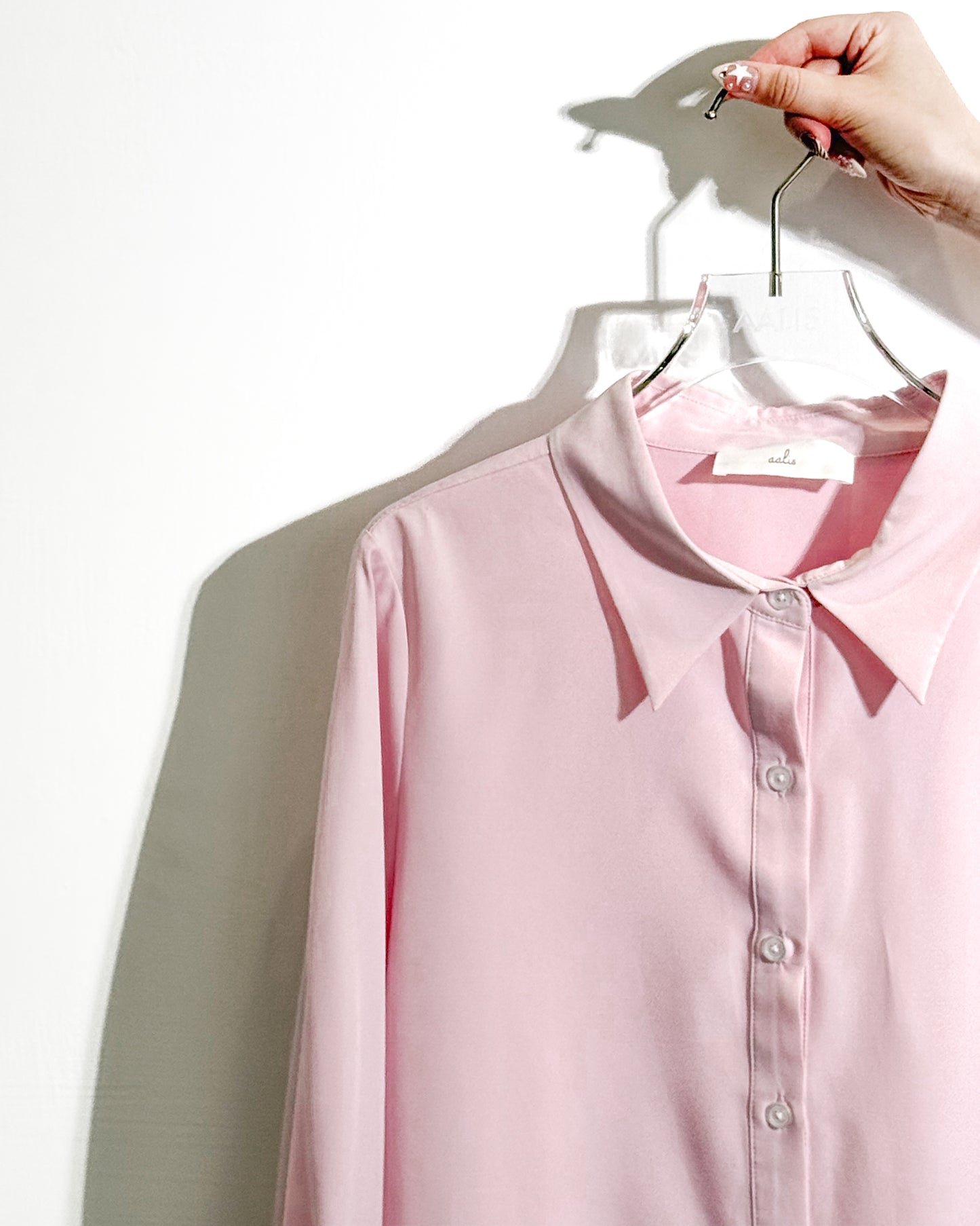 aalis PIEN pleated hem shirt (Pink)