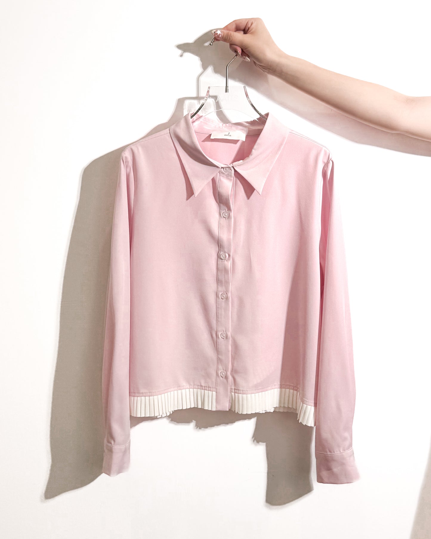 aalis PIEN pleated hem shirt (Pink)