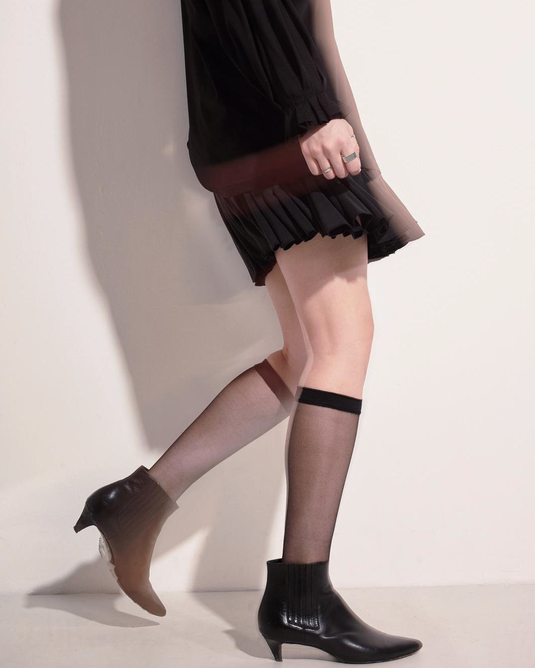 aalis FAYOLA godet knit skirt (Black)