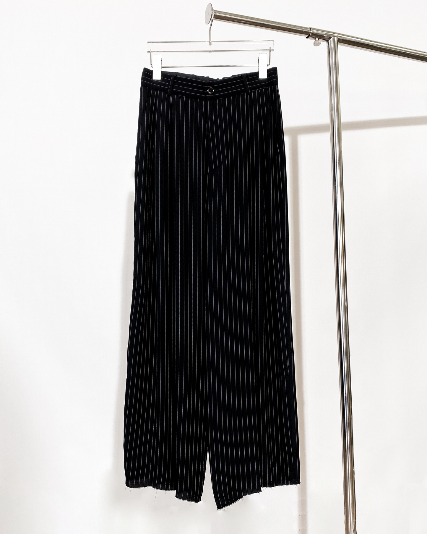 aalis BAILA comfort wide legs suiting pants (Black white stripe)