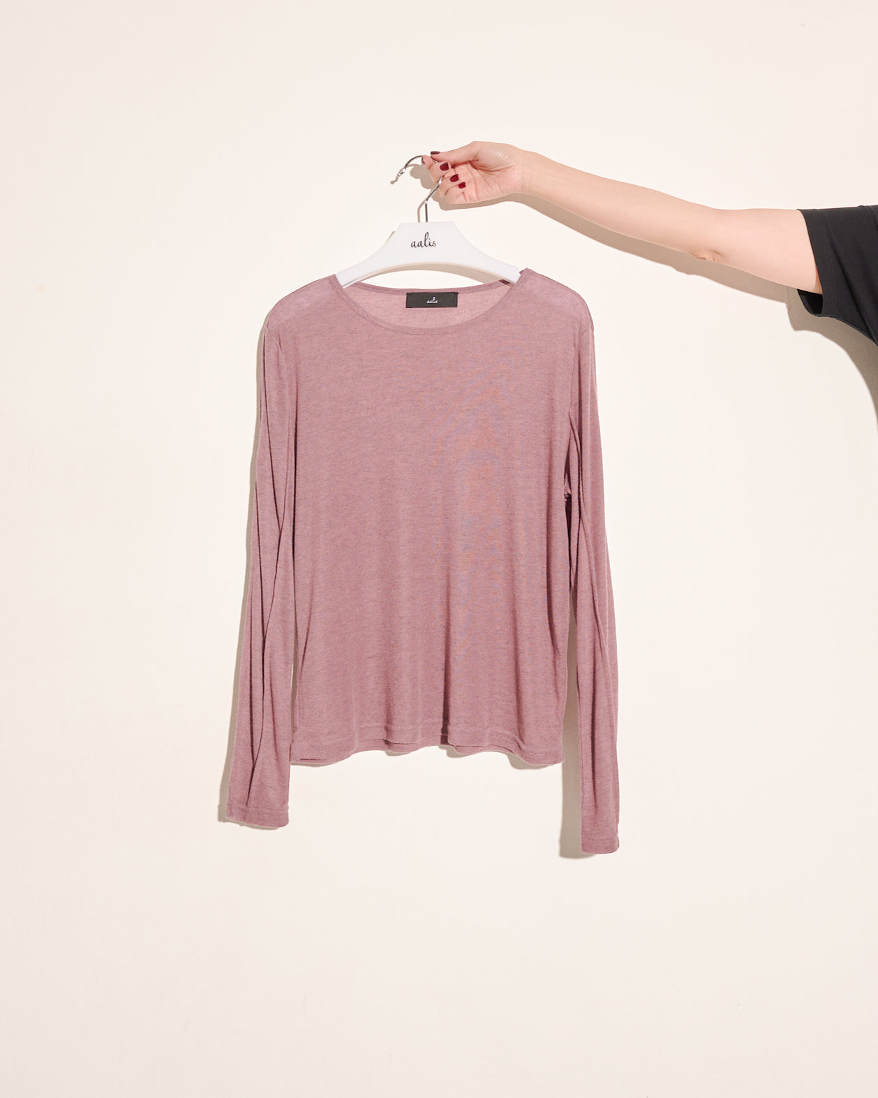 aalis DEKA soft piping L/S top (Mauve)