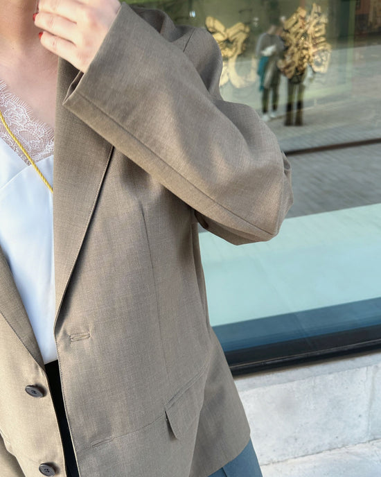 aalis DELLA FW24 oversized blazer (Khaki)