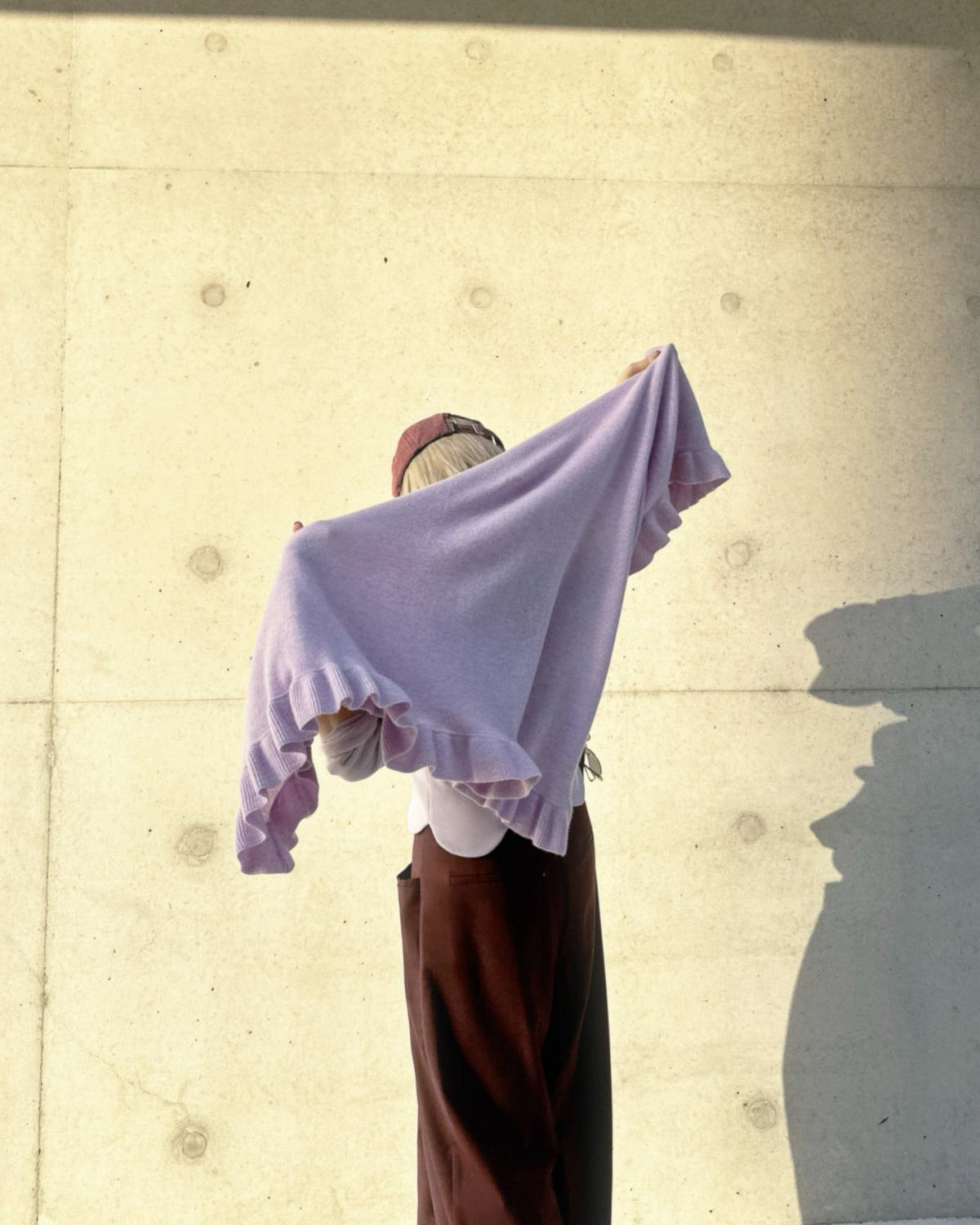 aalis LUCIE FW25 cashmere scarf (Heather Lilac)