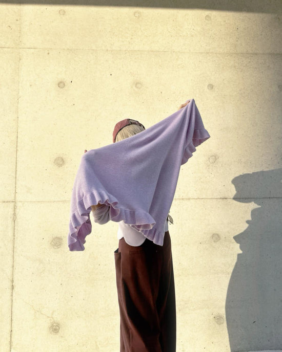 aalis LUCIE FW25 cashmere scarf (Heather Lilac)