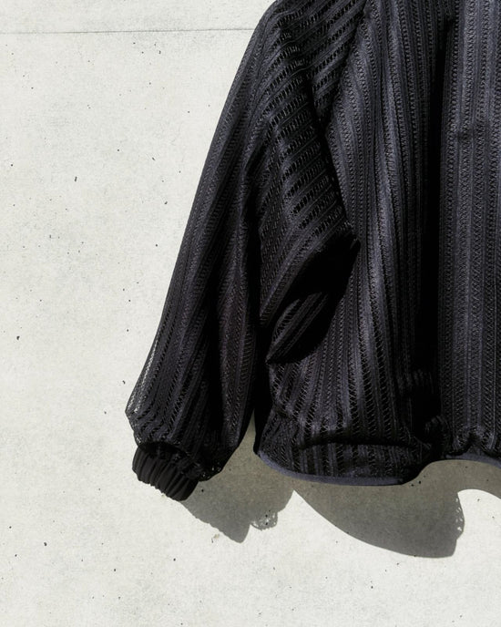 aalis ROMY leather detail 2-way jacket (Black)