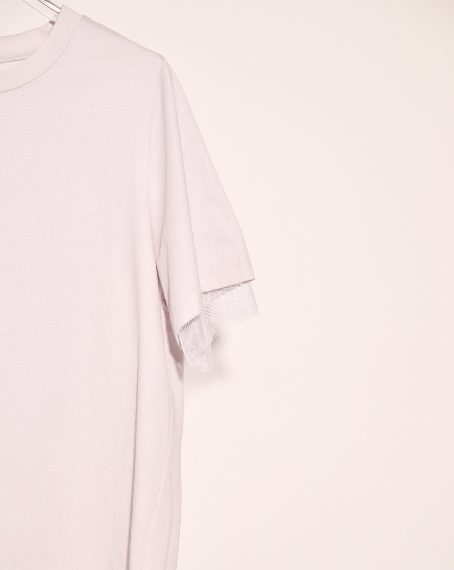 aalis PAOLA mesh inner layer SS tee (Light grey)