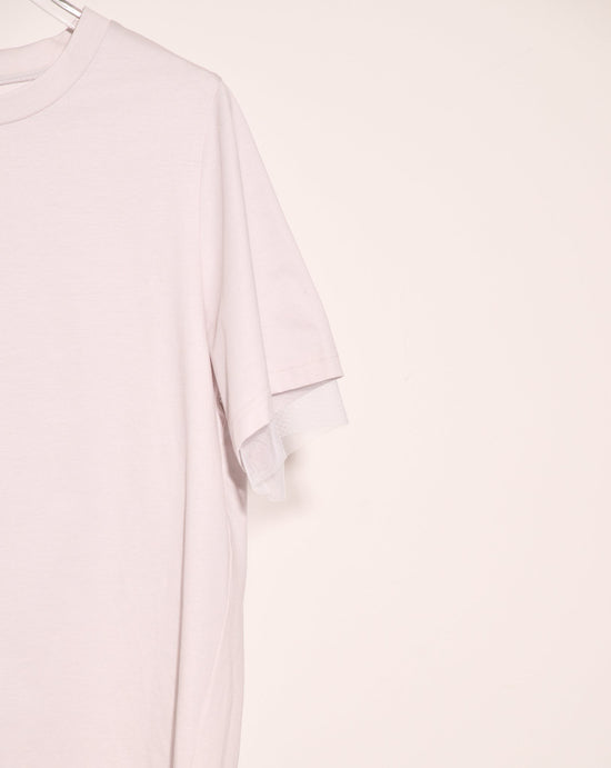 aalis PAOLA mesh inner layer SS tee (Light grey)