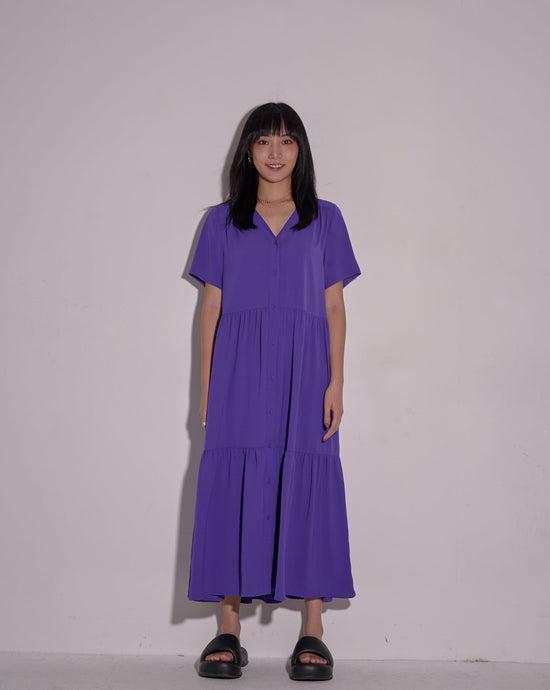 aalis MATTI V 领长裙（紫色）